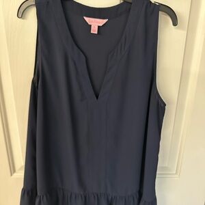Navy Sleeveless Top